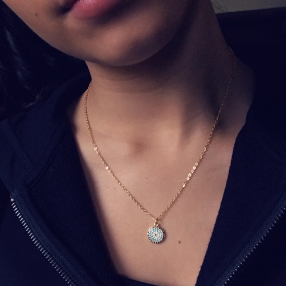 LAST 1 - Evil eye necklace gold - Picture 3 of 8